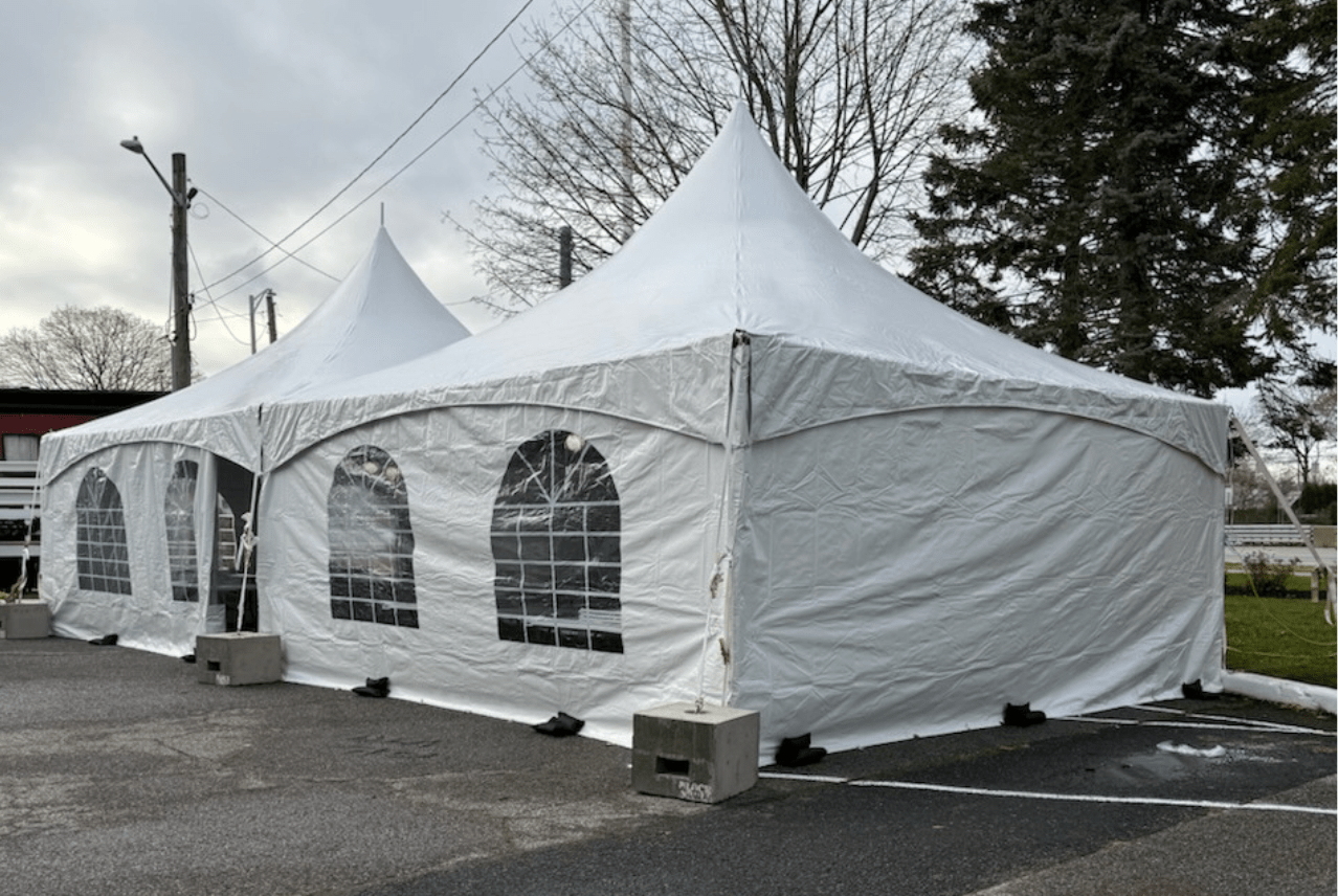 20x40 High Peak Winter Tent Port Jefferson Long Island | Port Jefferson Station/Terryville Chamber of Commerce